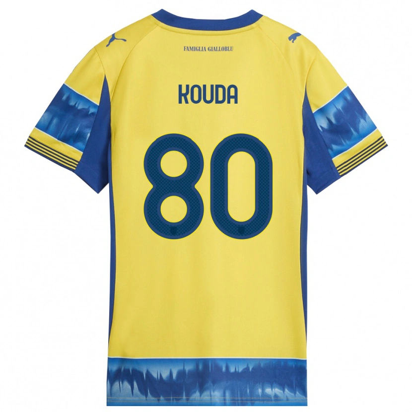 Danxen Men Rachid Kouda #80 Yellow Blue Away Jersey 2025/26 T-Shirt