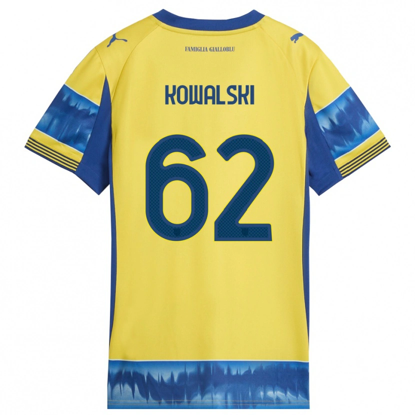 Danxen Men Mateusz Kowalski #62 Yellow Blue Away Jersey 2025/26 T-Shirt