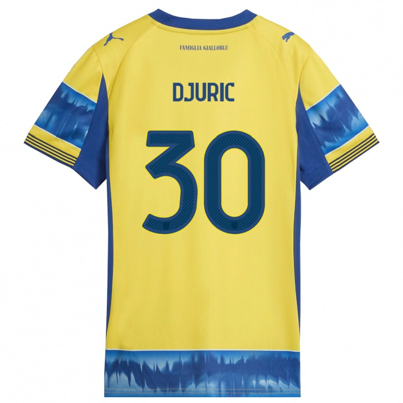 Danxen Men Milan Djuric #30 Yellow Blue Away Jersey 2025/26 T-Shirt