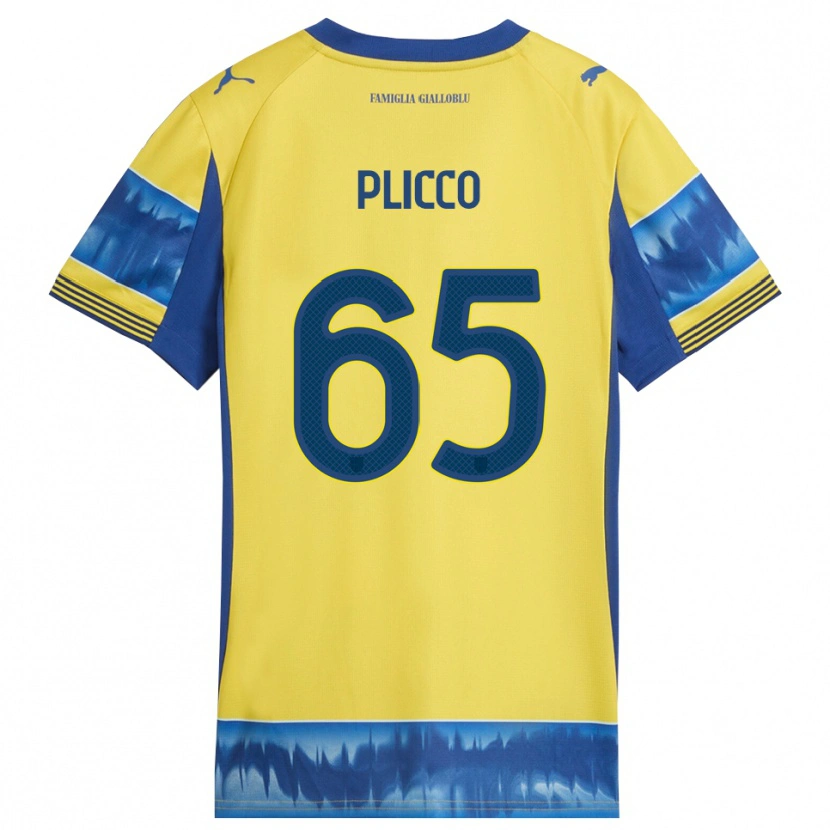 Danxen Men Elia Plicco #65 Yellow Blue Away Jersey 2025/26 T-Shirt