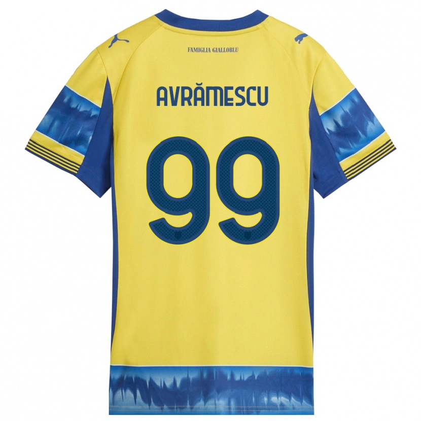 Danxen Men Ianis Avrămescu #99 Yellow Blue Away Jersey 2025/26 T-Shirt