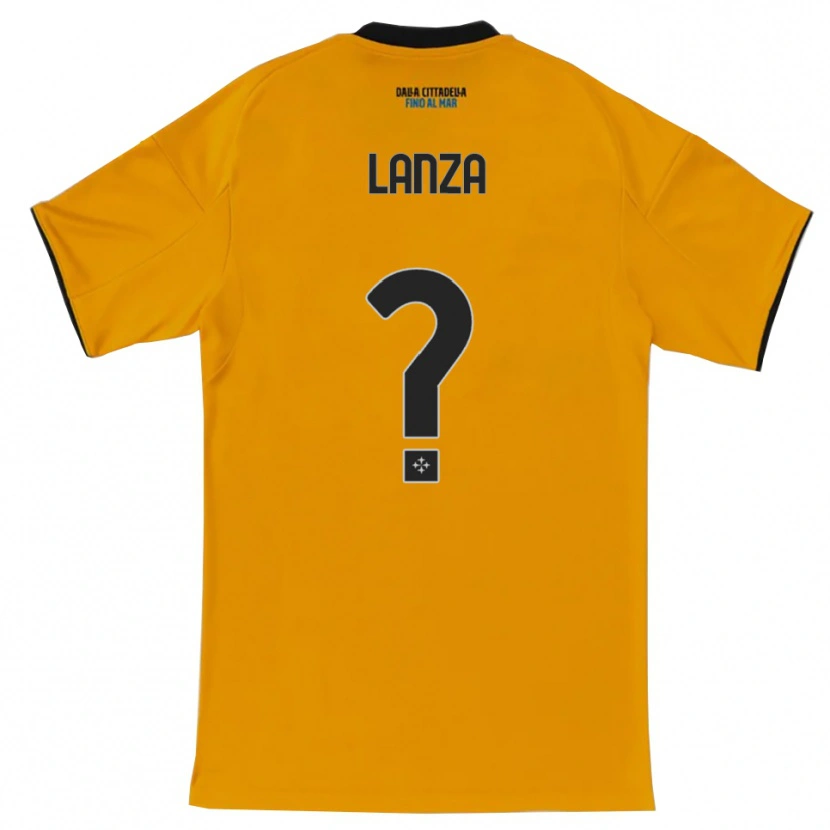 Danxen Men Manuel Lanza #0 Orange Blue Away Jersey 2025/26 T-Shirt