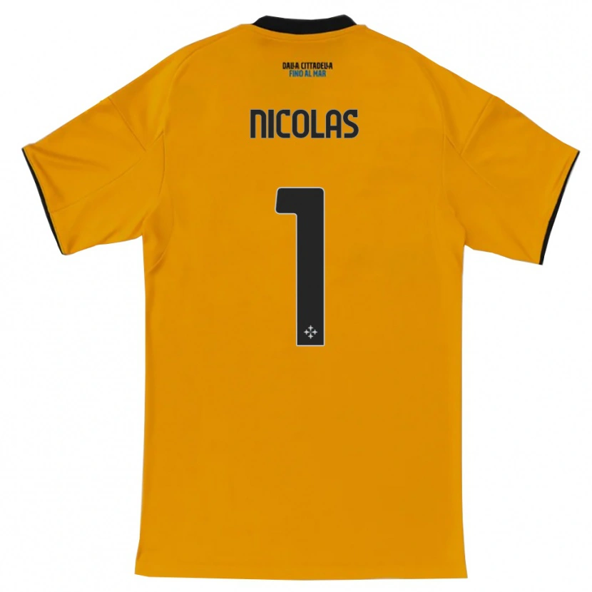 Danxen Men Nícolas #1 Orange Blue Away Jersey 2025/26 T-Shirt