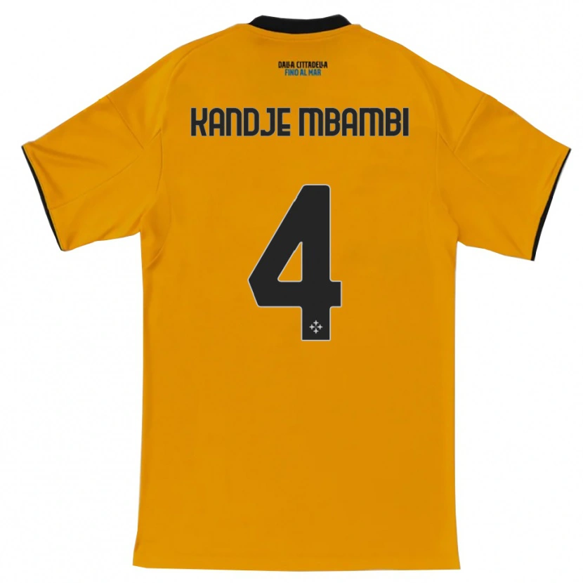 Danxen Men Jeremy Kandje Mbambi #4 Orange Blue Away Jersey 2025/26 T-Shirt