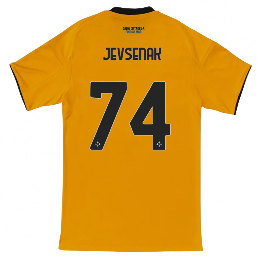 Danxen Men Žan Jevšenak #74 Orange Blue Away Jersey 2025/26 T-Shirt