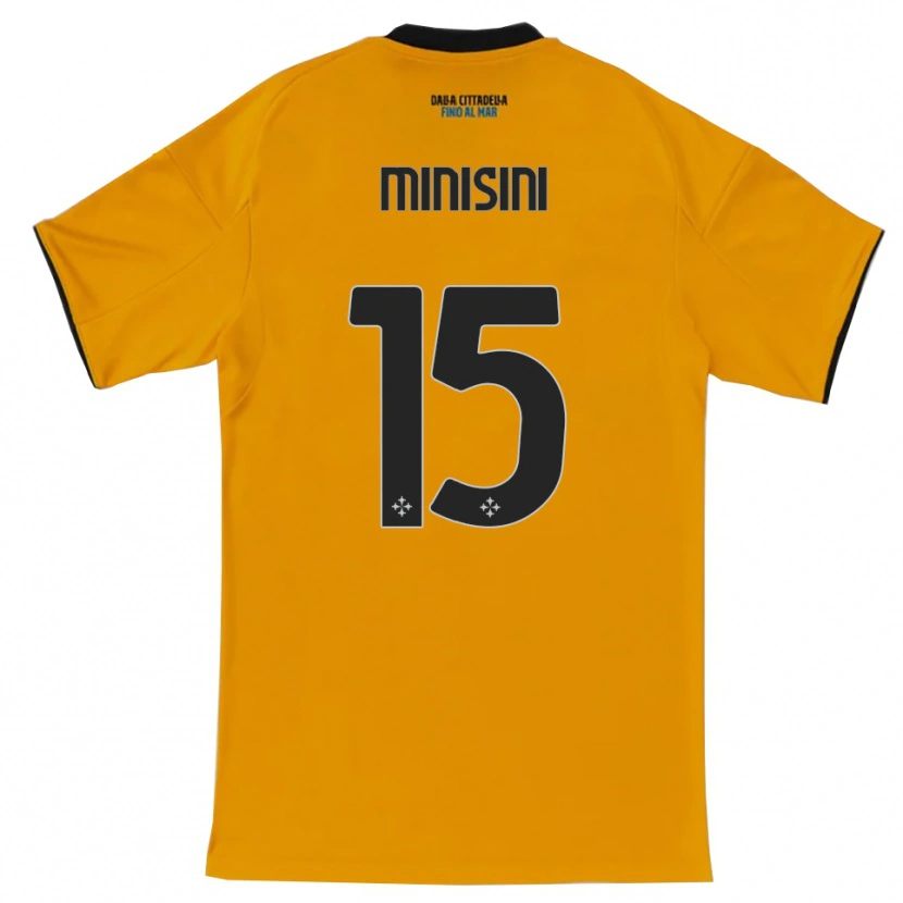 Danxen Men Niccolò Minisini #15 Orange Blue Away Jersey 2025/26 T-Shirt