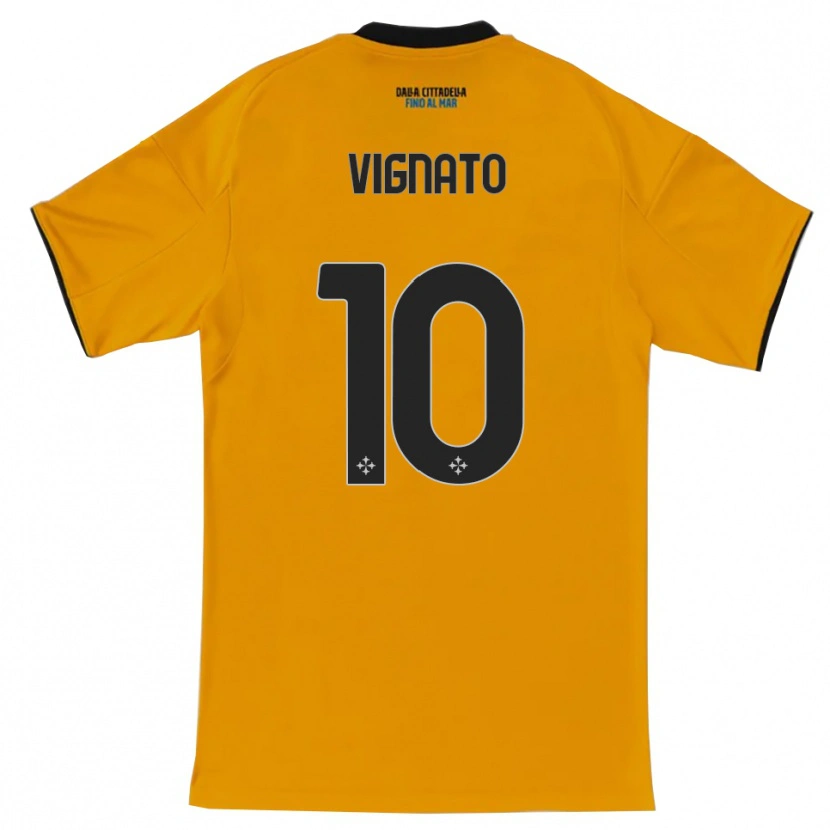 Danxen Men Emanuel Vignato #10 Orange Blue Away Jersey 2025/26 T-Shirt