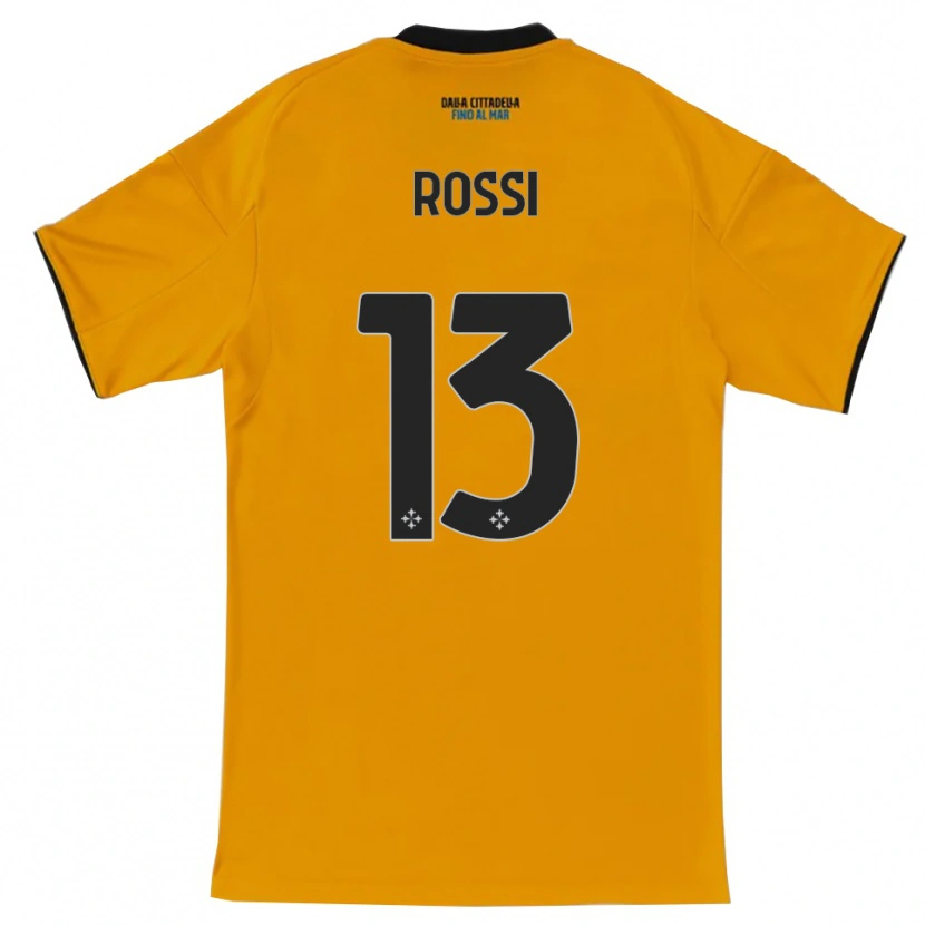Danxen Men Francesco Rossi #13 Orange Blue Away Jersey 2025/26 T-Shirt