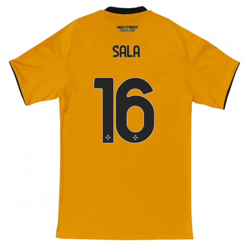 Danxen Men Mattia Sala #16 Orange Blue Away Jersey 2025/26 T-Shirt