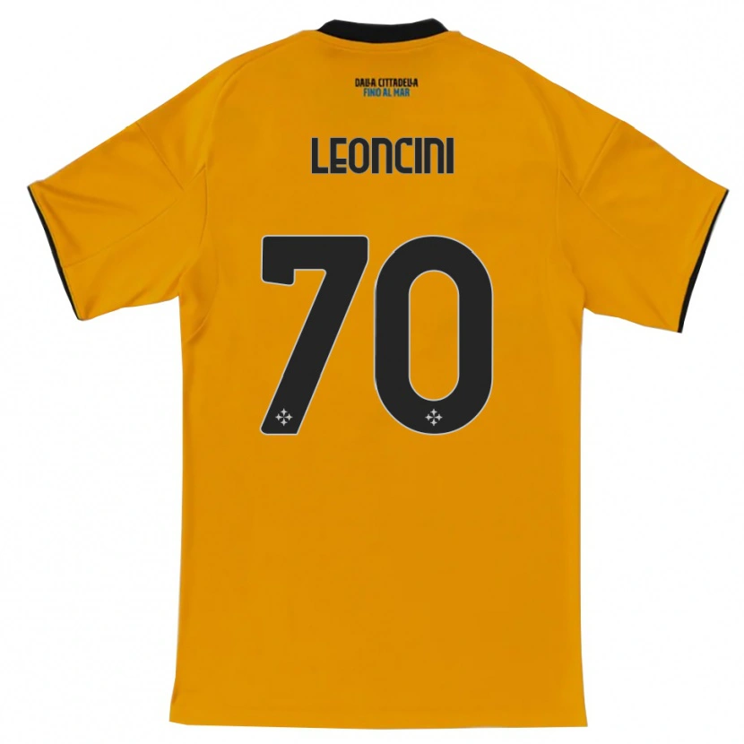 Danxen Men Mattia Leoncini #70 Orange Blue Away Jersey 2025/26 T-Shirt