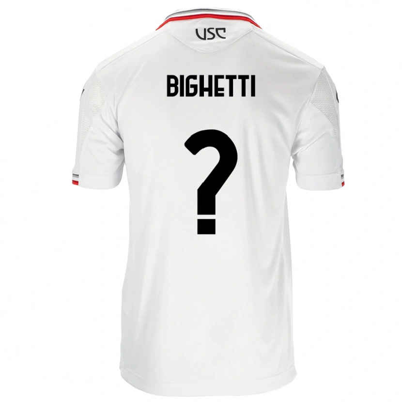 Danxen Men Paolo Bighetti #0 White Red Away Jersey 2025/26 T-Shirt