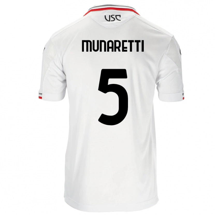 Danxen Men Luca Munaretti #5 White Red Away Jersey 2025/26 T-Shirt