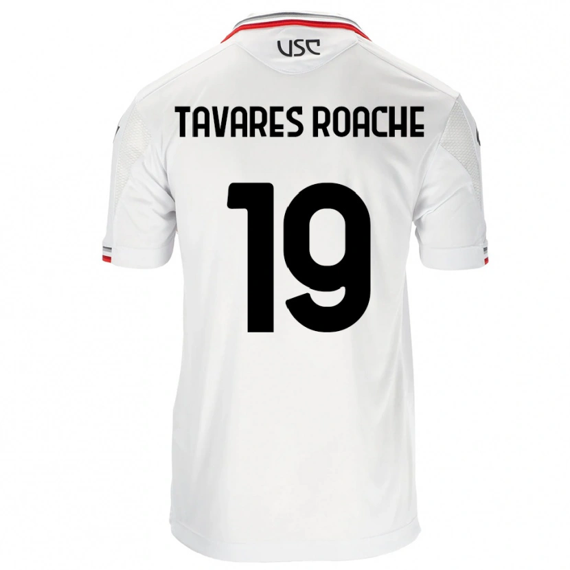Danxen Men Carter Tavares Roache #19 White Red Away Jersey 2025/26 T-Shirt