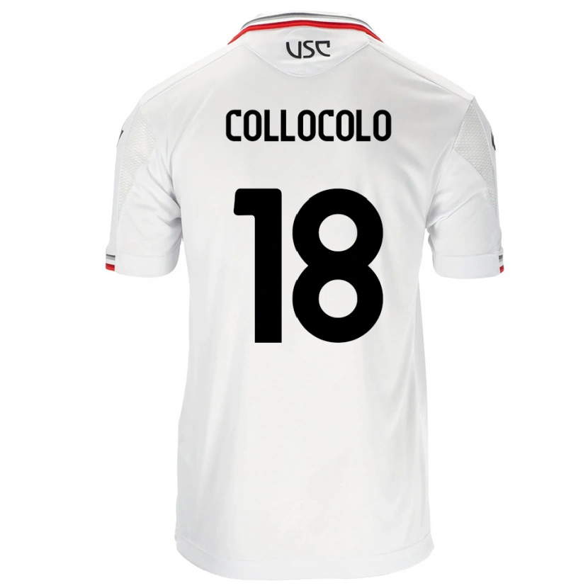 Danxen Men Michele Collocolo #18 White Red Away Jersey 2025/26 T-Shirt