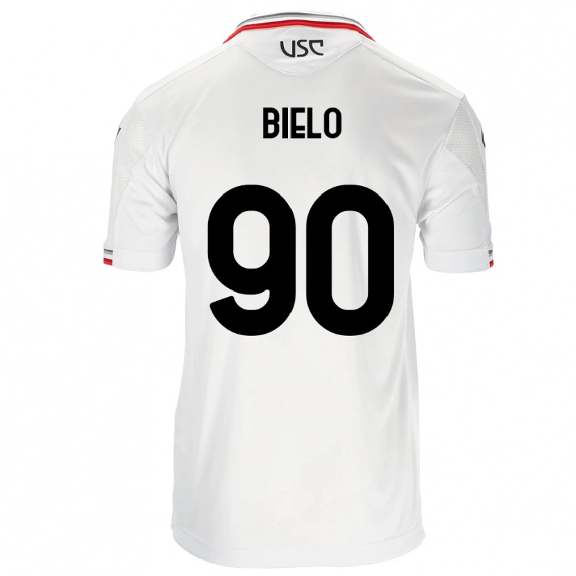 Danxen Men Manu Bielo #90 White Red Away Jersey 2025/26 T-Shirt
