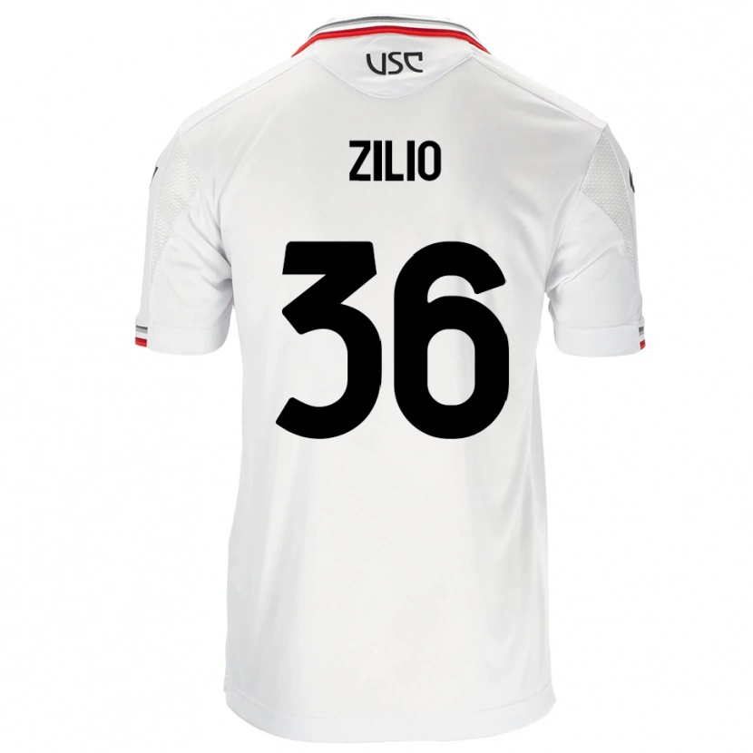 Danxen Men Andrea Zilio #36 White Red Away Jersey 2025/26 T-Shirt