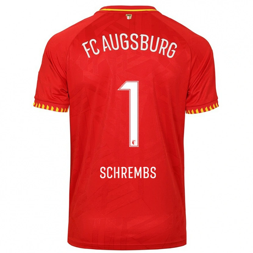 Danxen Men Luis Schrembs #1 Red Yellow Away Jersey 2025/26 T-Shirt