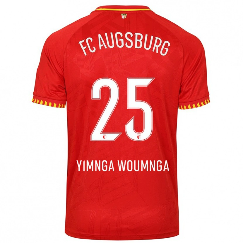 Danxen Men Batkam Yimnga Woumnga #25 Red Yellow Away Jersey 2025/26 T-Shirt