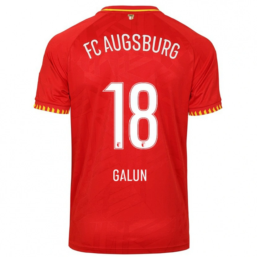 Danxen Men Damian Galun #18 Red Yellow Away Jersey 2025/26 T-Shirt