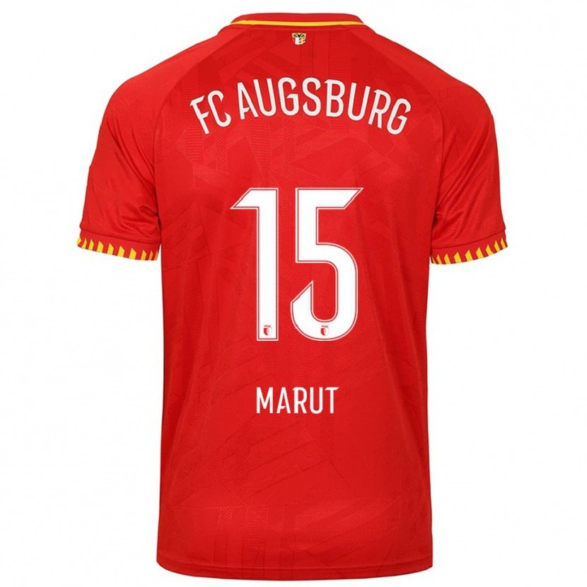 Danxen Men Makary Marut #15 Red Yellow Away Jersey 2025/26 T-Shirt