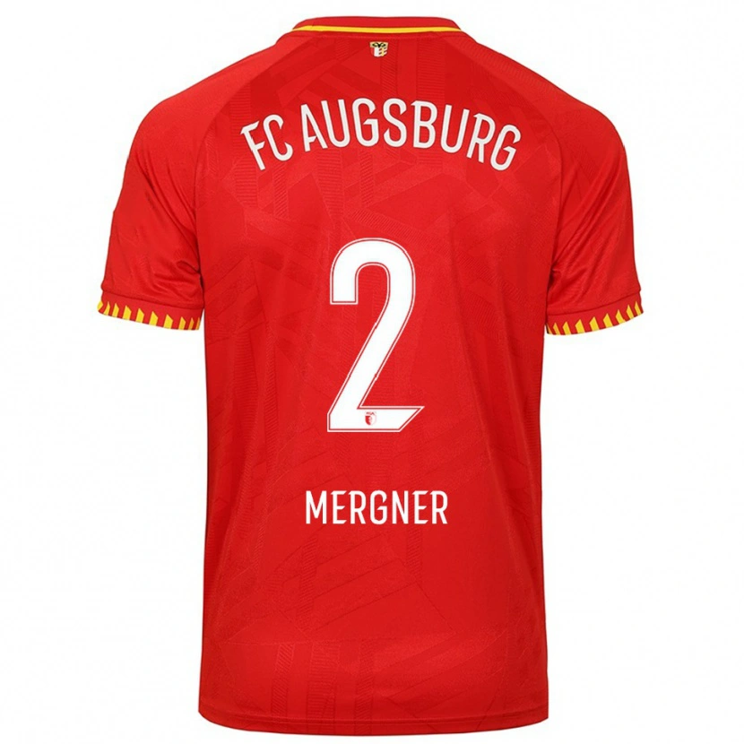 Danxen Men Sandra Mergner #2 Red Yellow Away Jersey 2025/26 T-Shirt