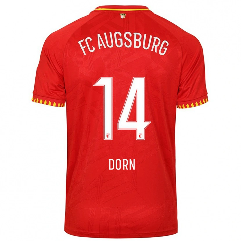 Danxen Men Emily Dorn #14 Red Yellow Away Jersey 2025/26 T-Shirt