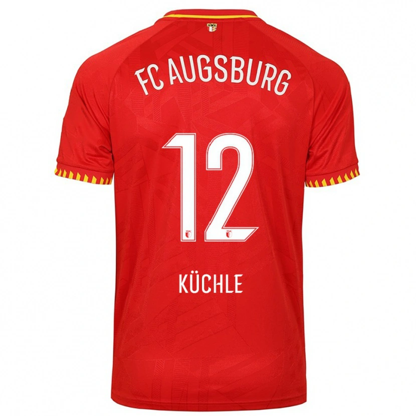Danxen Men Jana Küchle #12 Red Yellow Away Jersey 2025/26 T-Shirt