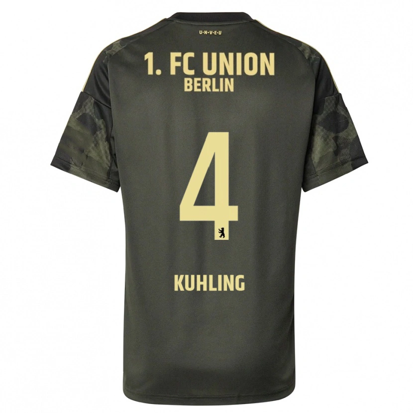 Danxen Men Ole Kühling #4 Dark Green Black Away Jersey 2025/26 T-Shirt