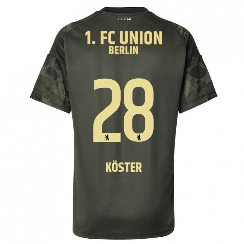 Danxen Men Leonie Köster #28 Dark Green Black Away Jersey 2025/26 T-Shirt