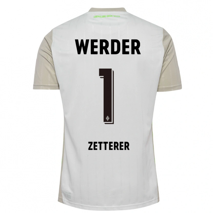 Danxen Men Michael Zetterer #1 White Black Away Jersey 2025/26 T-Shirt