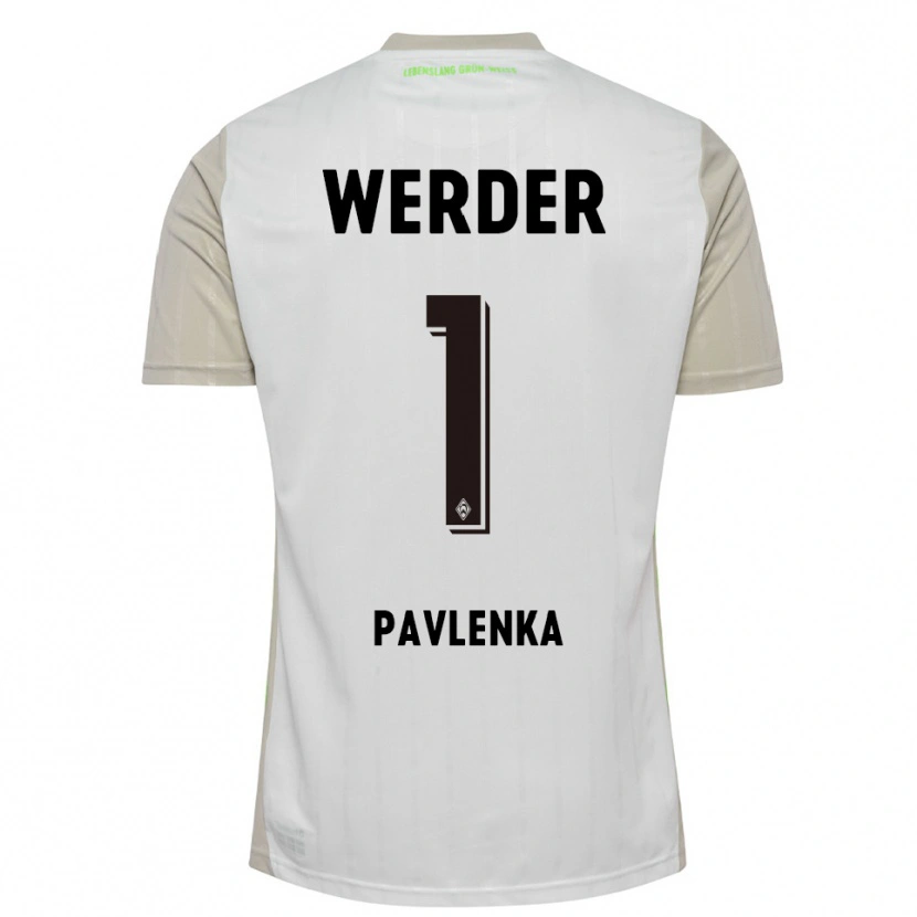 Danxen Men Jiri Pavlenka #1 White Black Away Jersey 2025/26 T-Shirt
