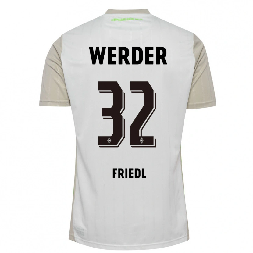 Danxen Men Marco Friedl #32 White Black Away Jersey 2025/26 T-Shirt