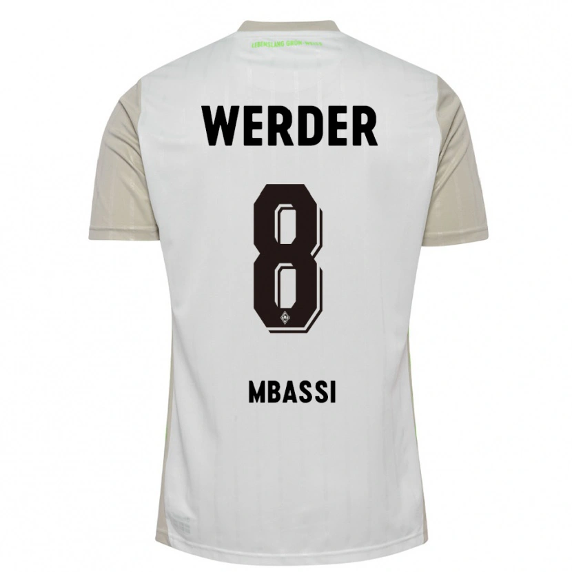 Danxen Men Mario Mbassi #8 White Black Away Jersey 2025/26 T-Shirt