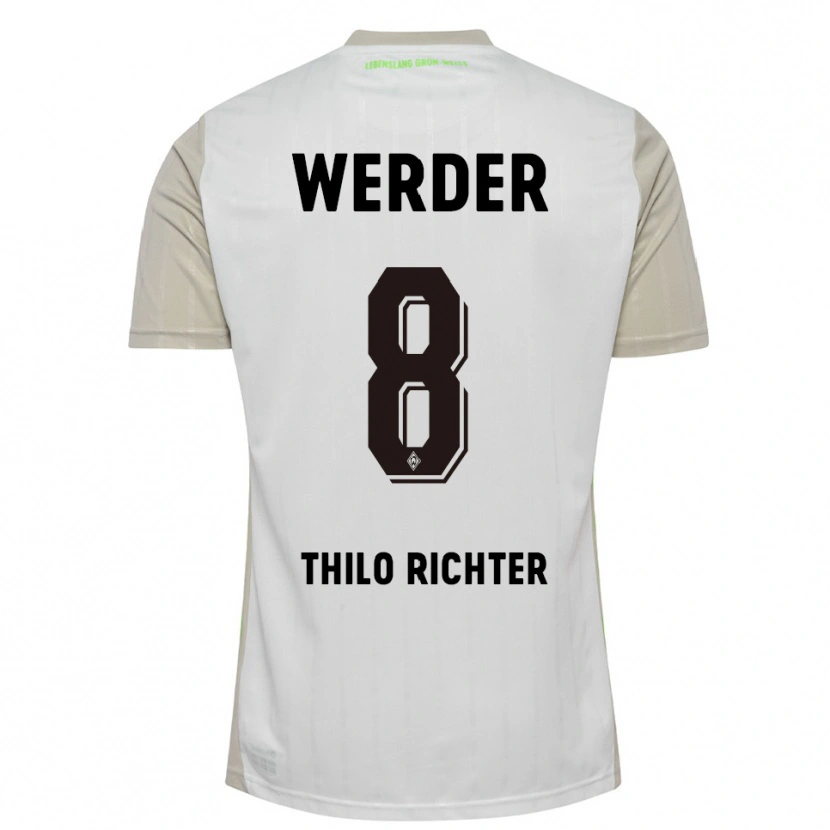 Danxen Men Jasper Thilo Richter #8 White Black Away Jersey 2025/26 T-Shirt