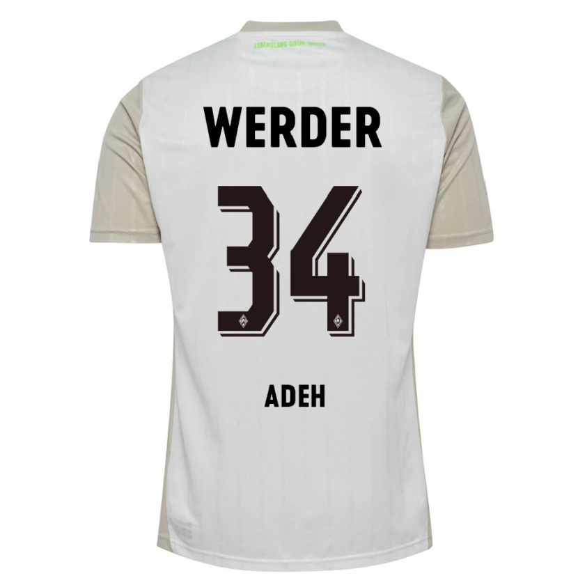 Danxen Men Wesley Adeh #34 White Black Away Jersey 2025/26 T-Shirt