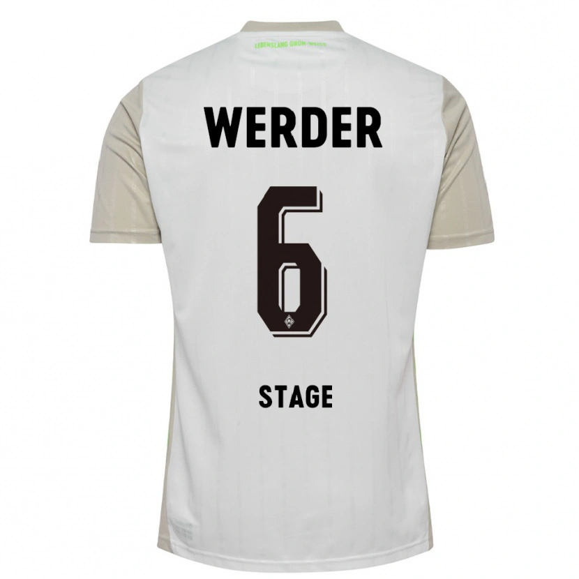 Danxen Men Jens Stage #6 White Black Away Jersey 2025/26 T-Shirt