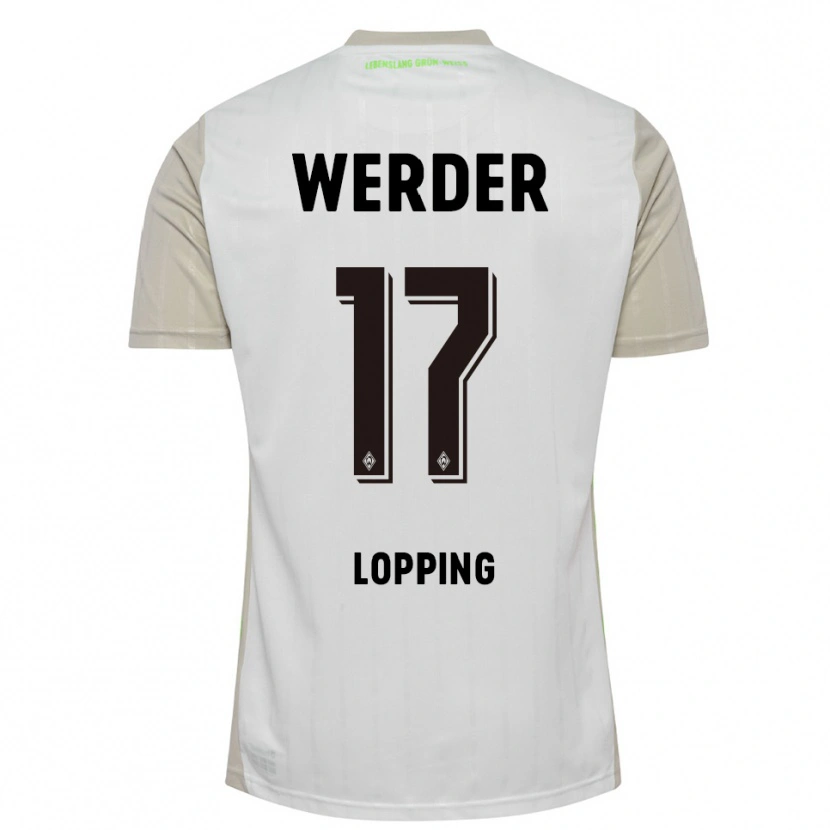 Danxen Men Jakob Löpping #17 White Black Away Jersey 2025/26 T-Shirt