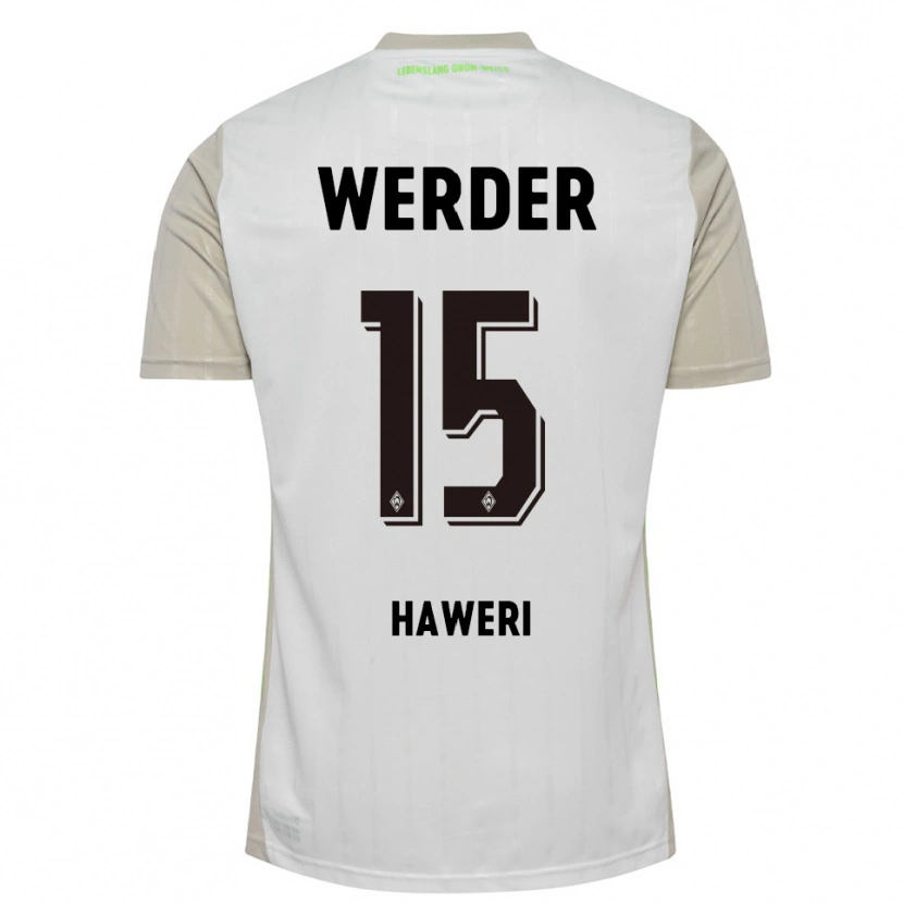 Danxen Men Adrian Haweri #15 White Black Away Jersey 2025/26 T-Shirt