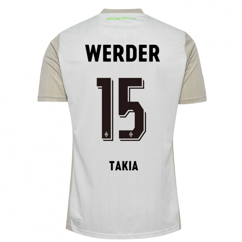 Danxen Men Toirik Onlam Takia #15 White Black Away Jersey 2025/26 T-Shirt