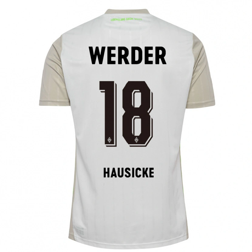 Danxen Men Lina Hausicke #18 White Black Away Jersey 2025/26 T-Shirt
