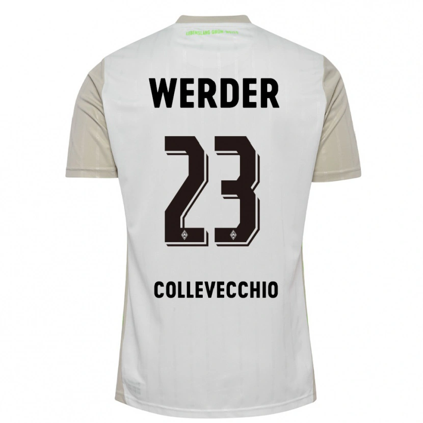 Danxen Men Tomás Collevecchio #23 White Black Away Jersey 2025/26 T-Shirt