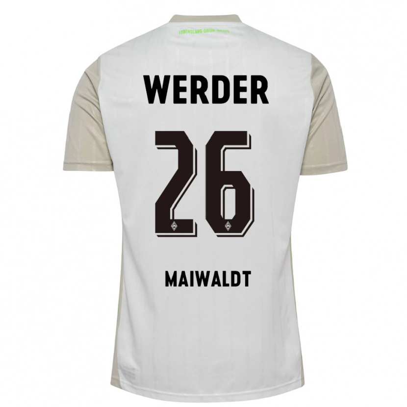 Danxen Men Julius Maiwaldt #26 White Black Away Jersey 2025/26 T-Shirt