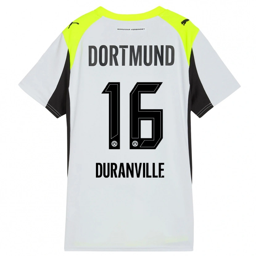 Danxen Men Julien Duranville #16 Fluorescent Yellow Away Jersey 2025/26 T-Shirt