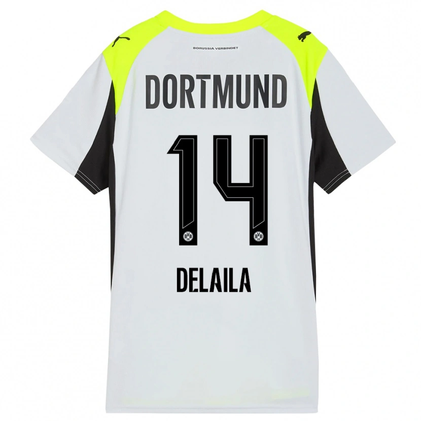 Danxen Men Amega Delaila #14 Fluorescent Yellow Away Jersey 2025/26 T-Shirt
