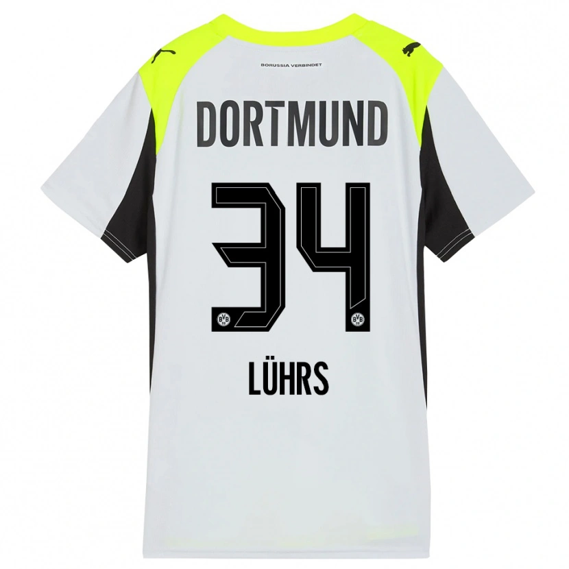 Danxen Men Yannik Lührs #34 Fluorescent Yellow Away Jersey 2025/26 T-Shirt