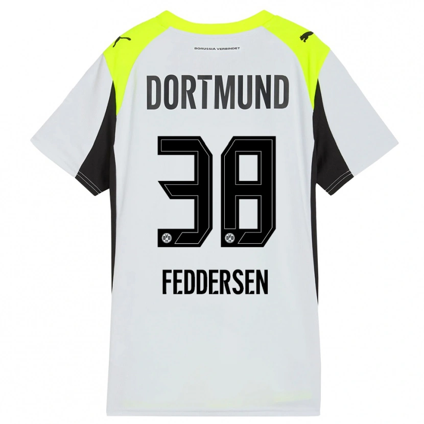 Danxen Men Jonas Feddersen #38 Fluorescent Yellow Away Jersey 2025/26 T-Shirt