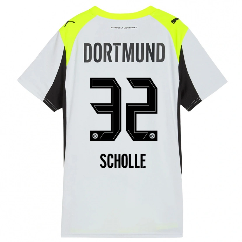 Danxen Men Mia Scholle #32 Fluorescent Yellow Away Jersey 2025/26 T-Shirt