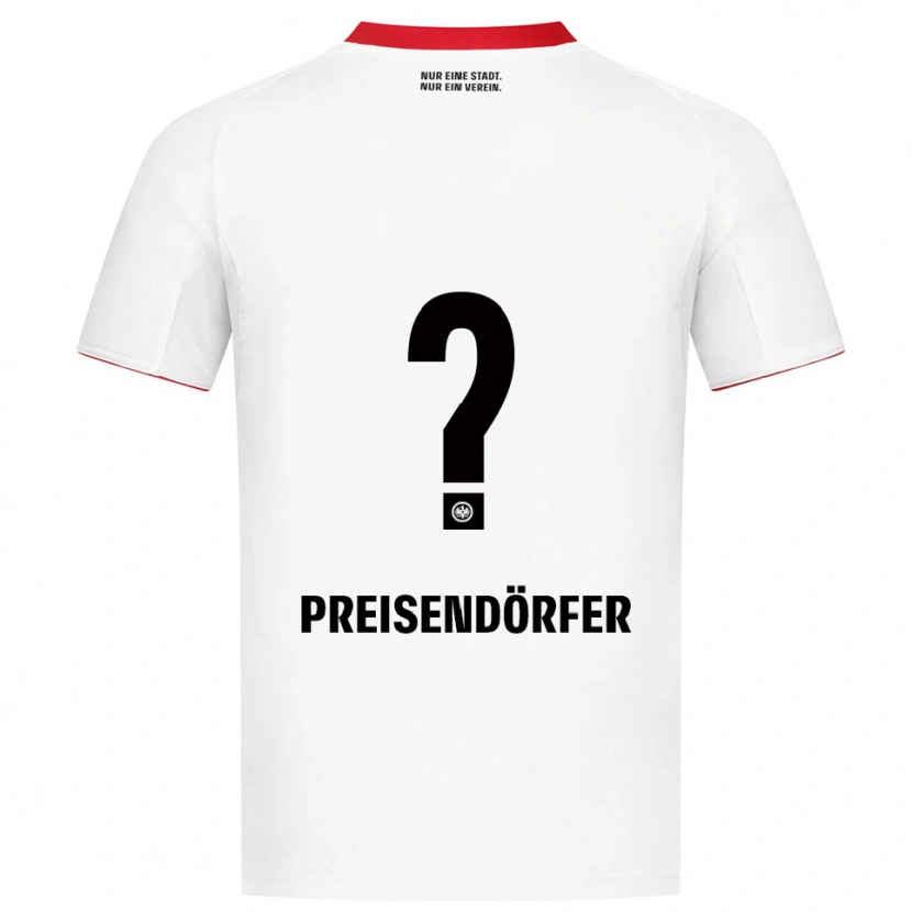 Danxen Men Constantin Preisendörfer #0 White Red Away Jersey 2025/26 T-Shirt