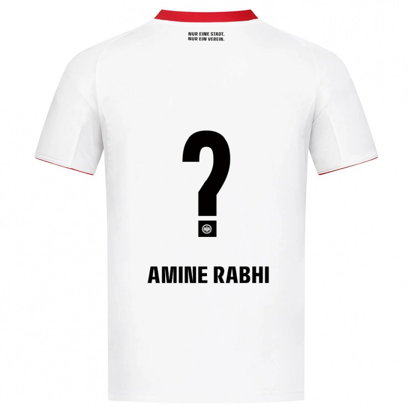 Danxen Men Mohamed Amine Rabhi #0 White Red Away Jersey 2025/26 T-Shirt