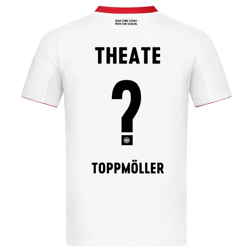 Danxen Men Lionel Toppmöller #0 White Red Away Jersey 2025/26 T-Shirt